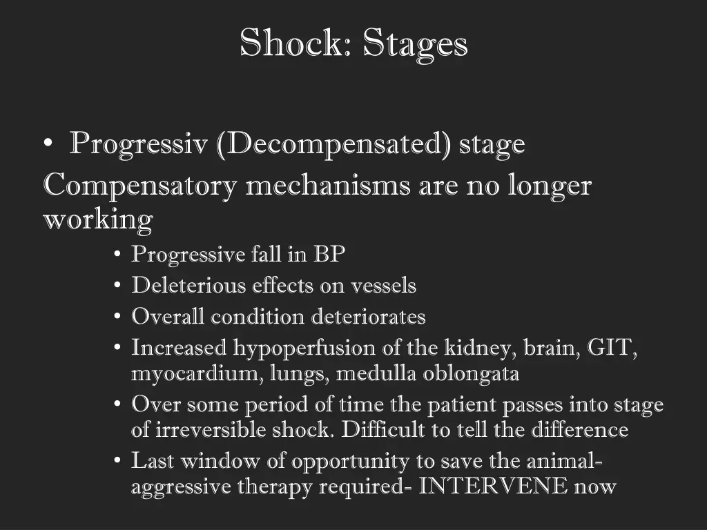 shock stages 6