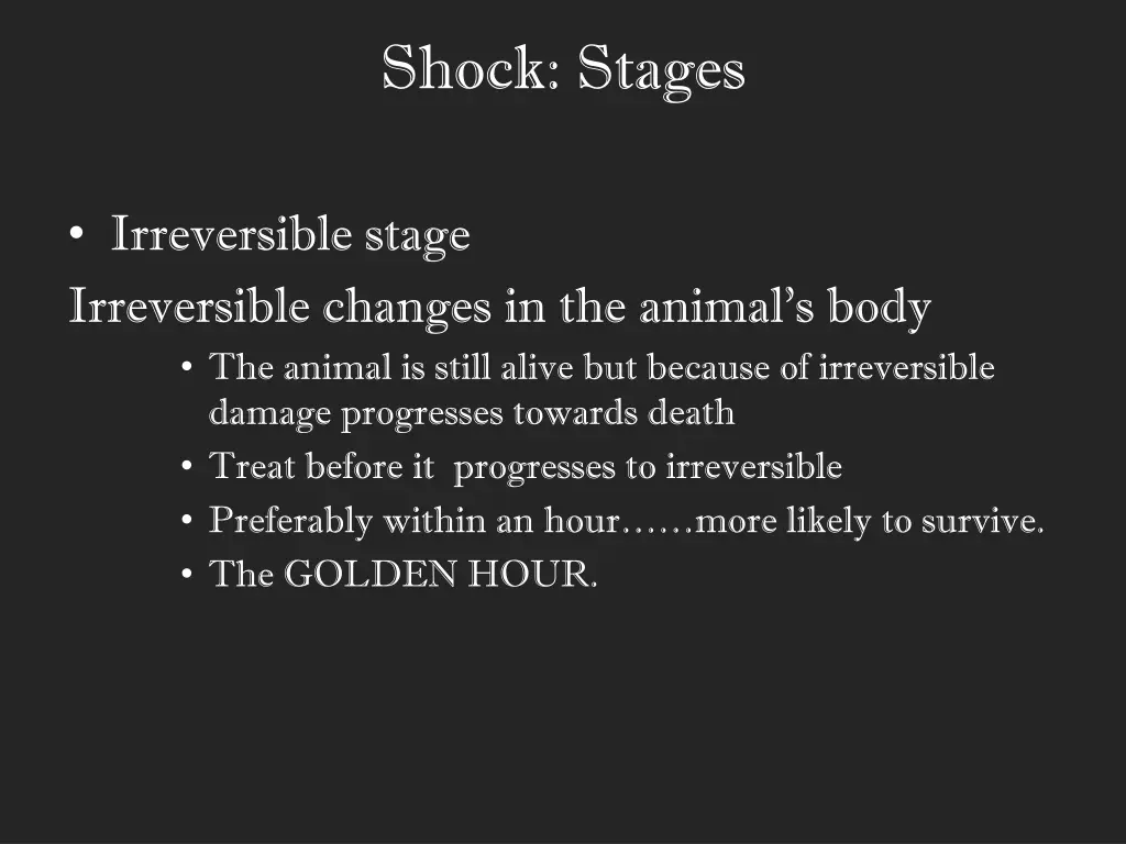 shock stages 7