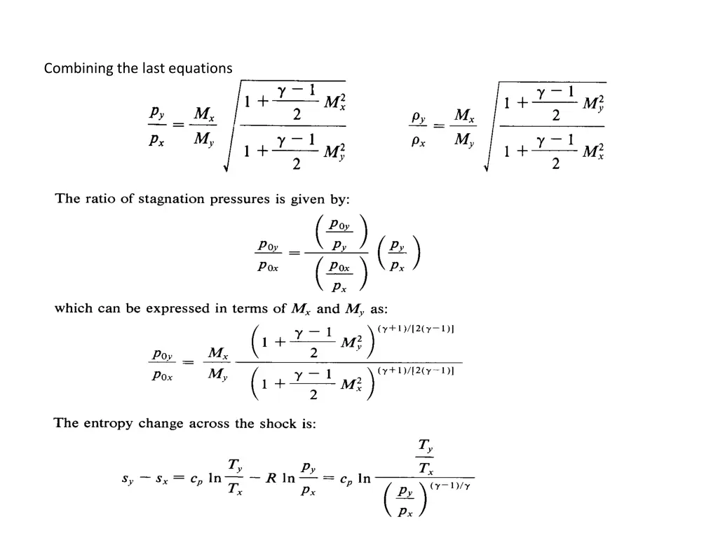 combining the last equations