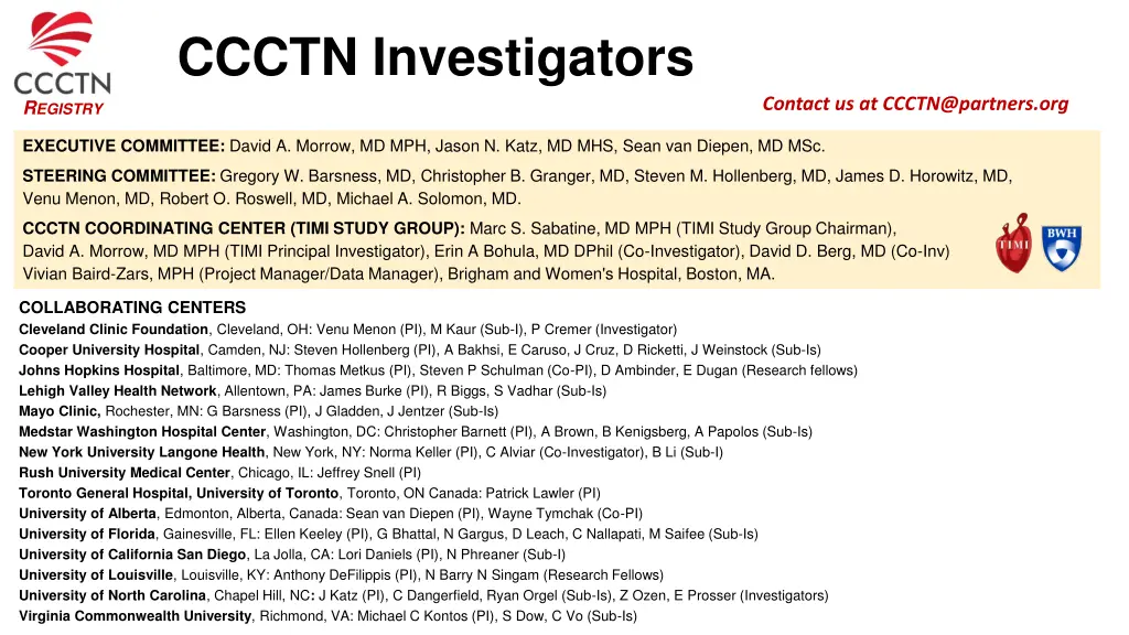 ccctn investigators