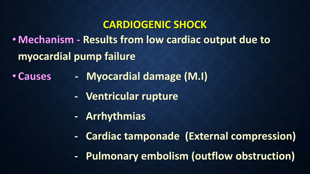 cardiogenic shock