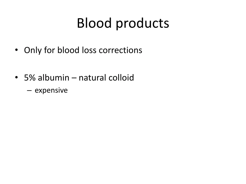 blood products