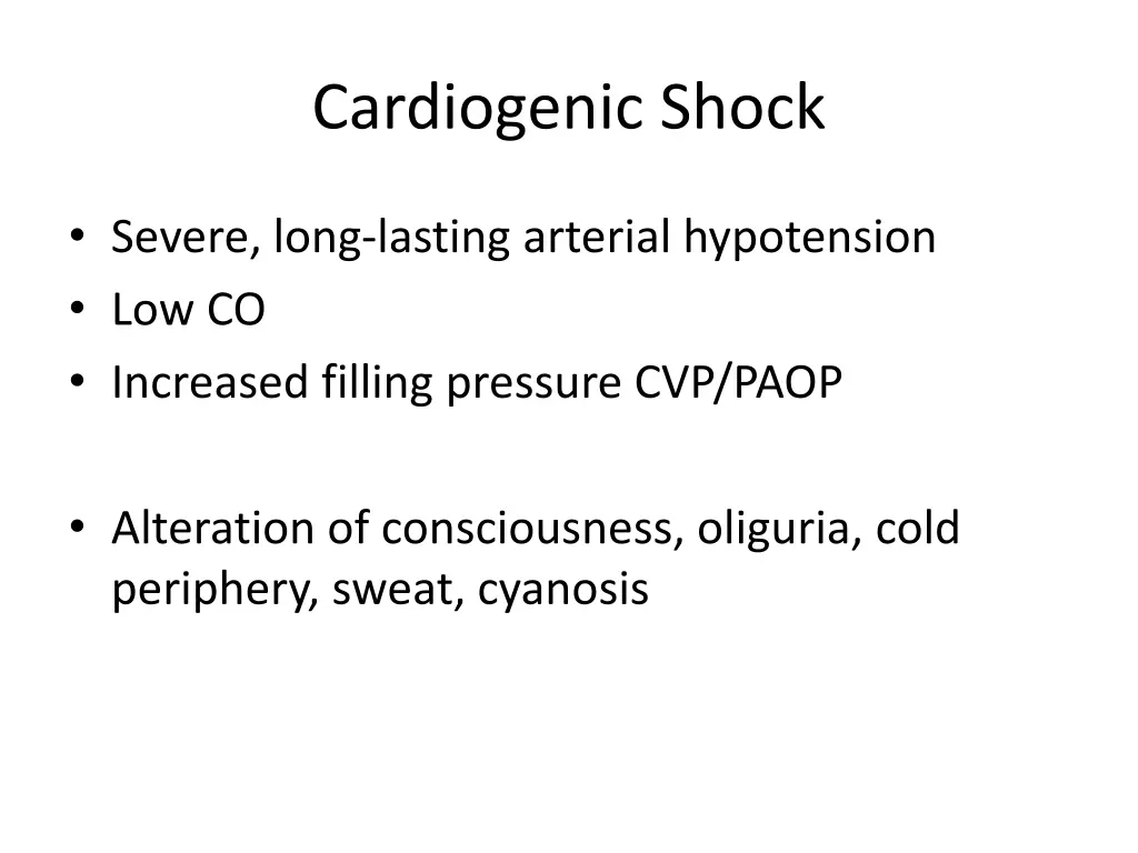 cardiogenic shock