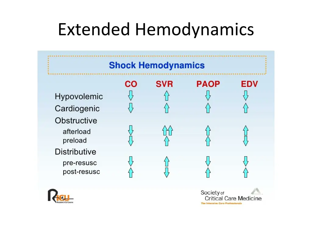 extended hemodynamics