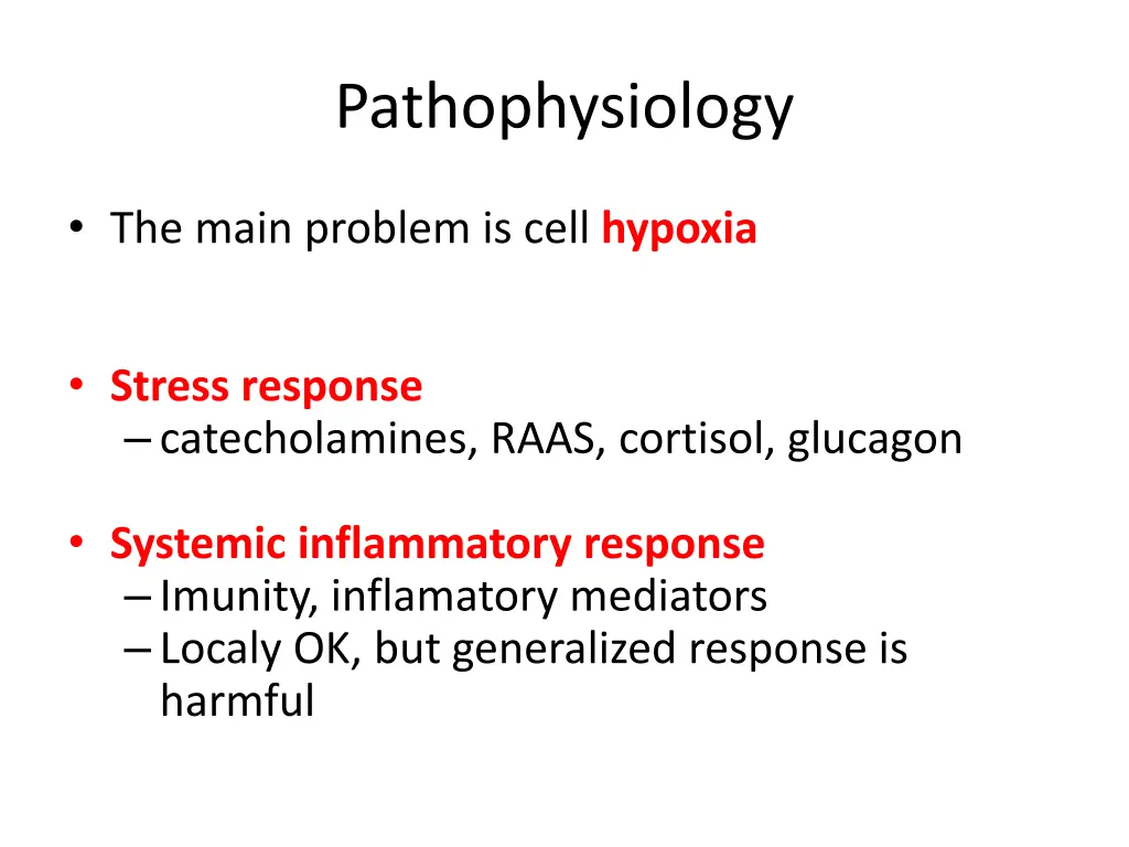 pathophysiology