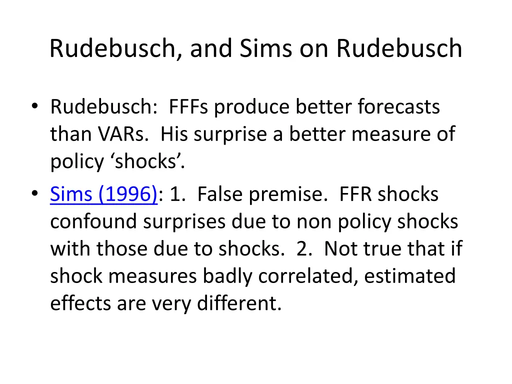 rudebusch and sims on rudebusch