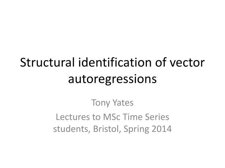 structural identification of vector