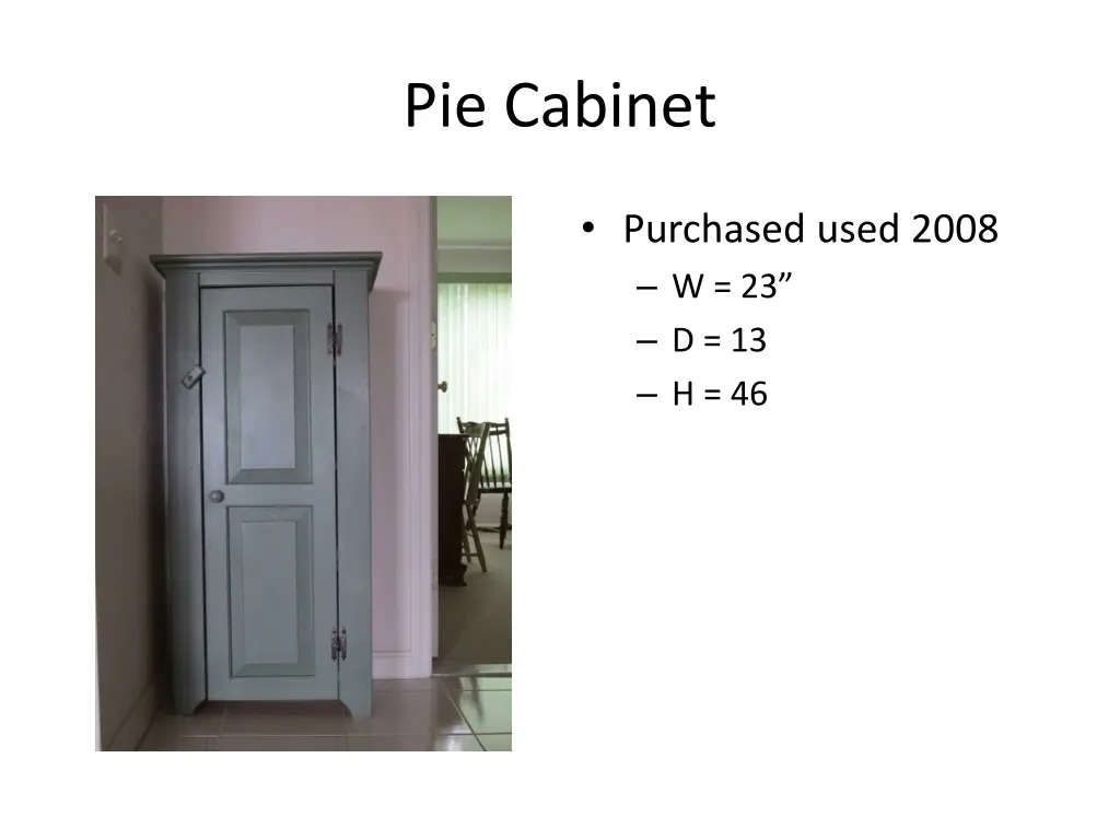 pie cabinet