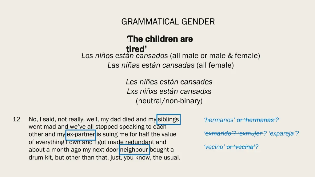 grammatical gender