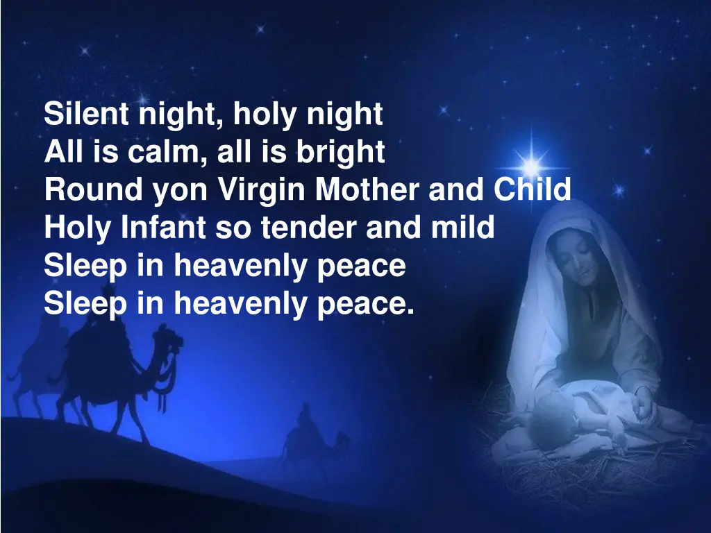 silent night holy night all is calm all is bright