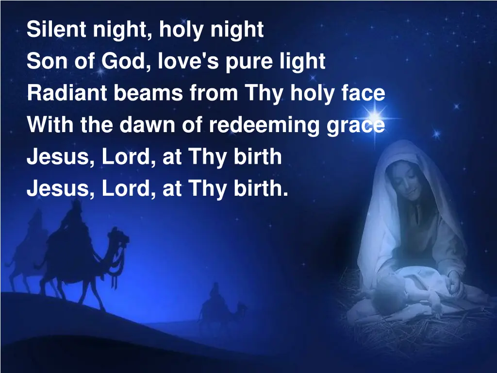 silent night holy night son of god love s pure