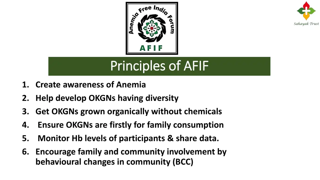 principles of afif principles of afif