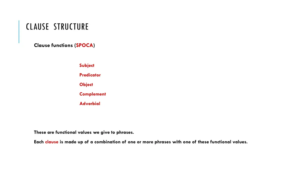 clause structure 1