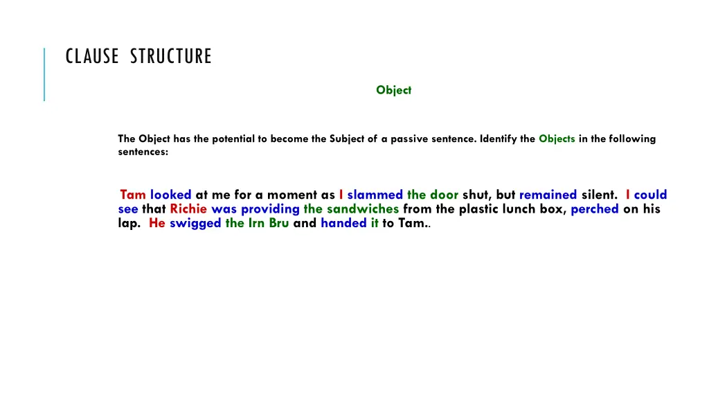 clause structure 10