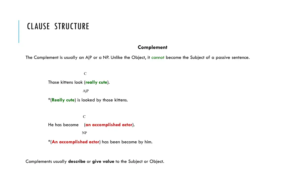 clause structure 13