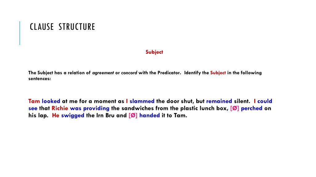 clause structure 7