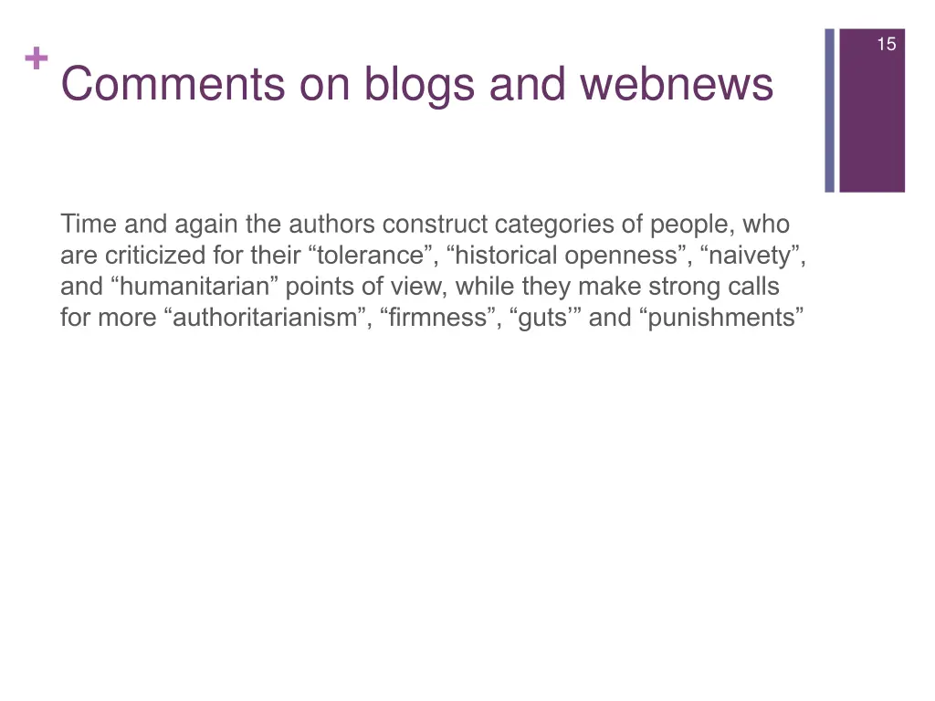 comments on blogs and webnews