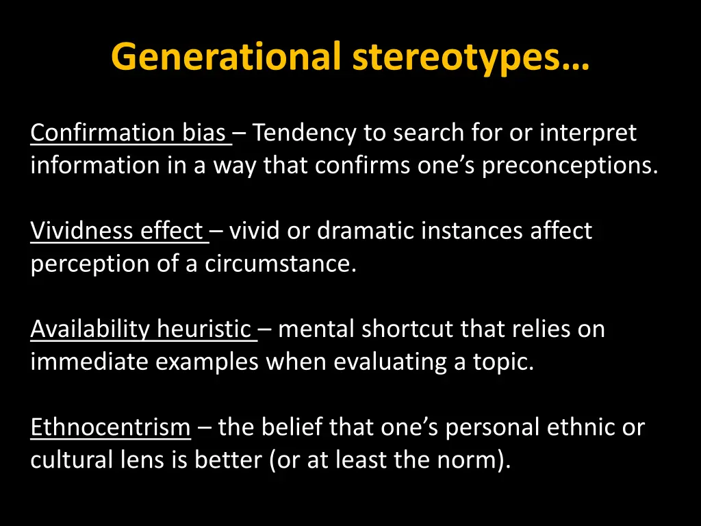 generational stereotypes