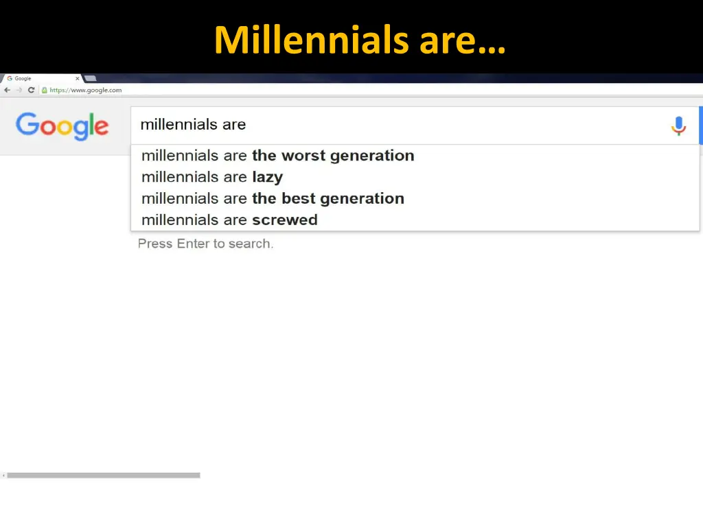 millennials are