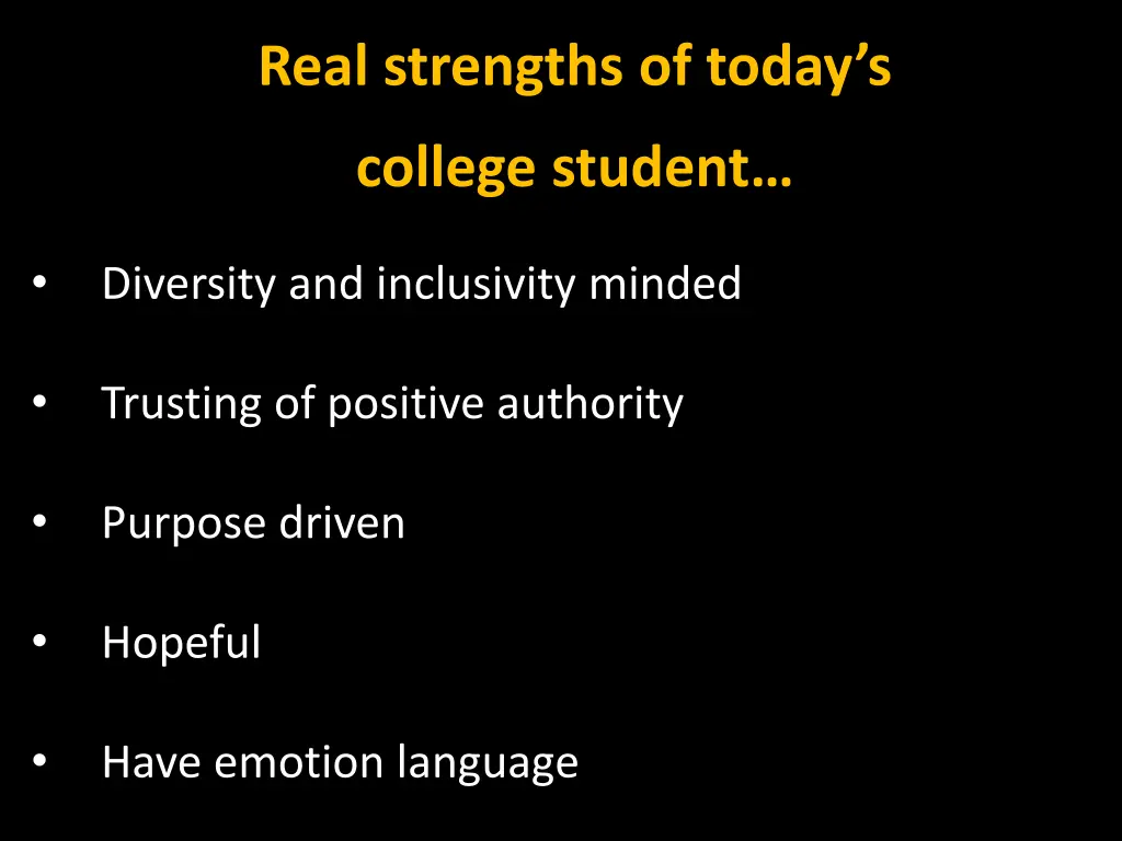 real strengths of today s