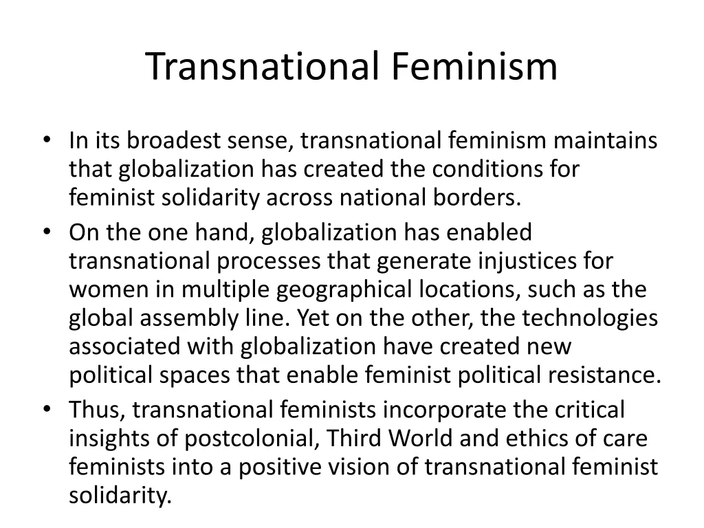 transnational feminism