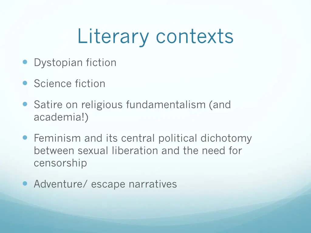 literary contexts