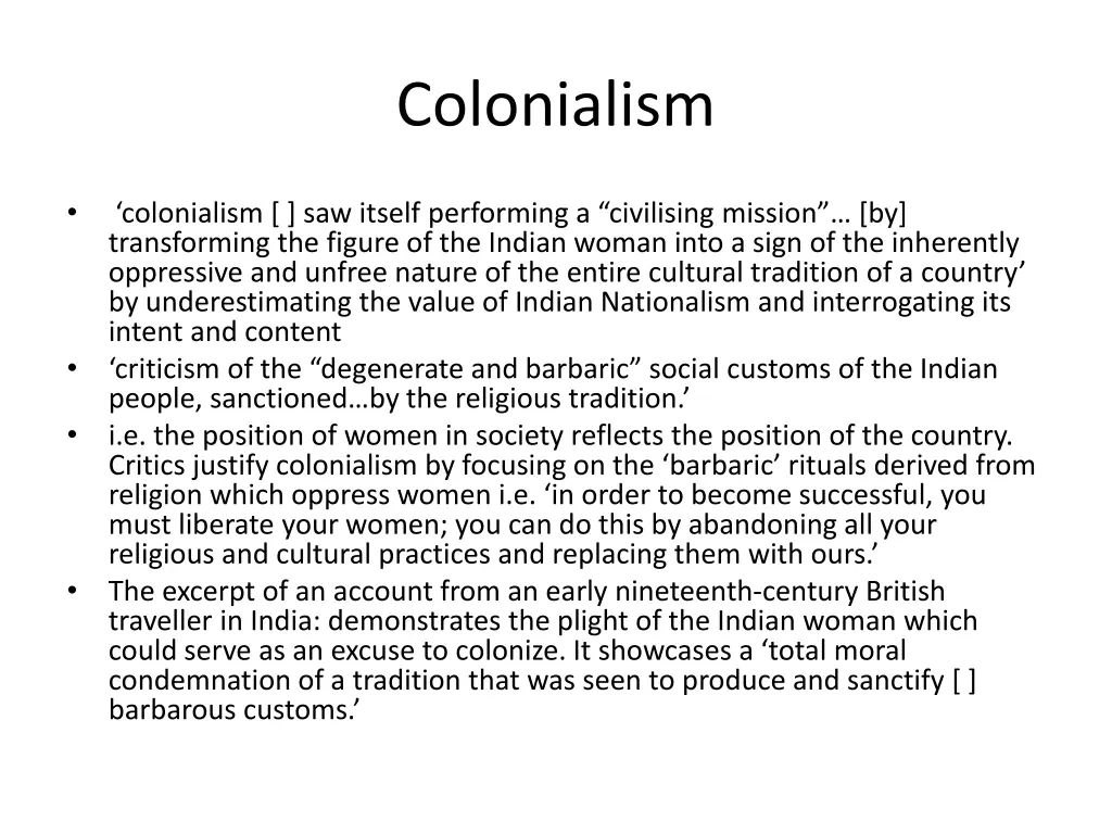 colonialism