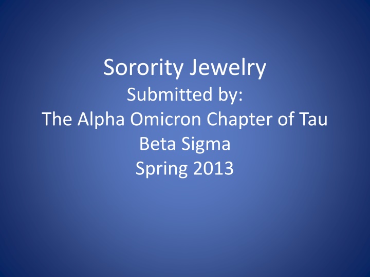 sorority jewelry submitted by the alpha omicron