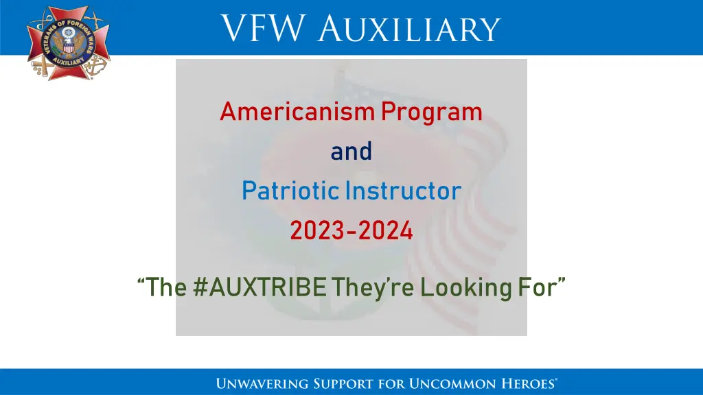 americanism program and patriotic instructor 2023