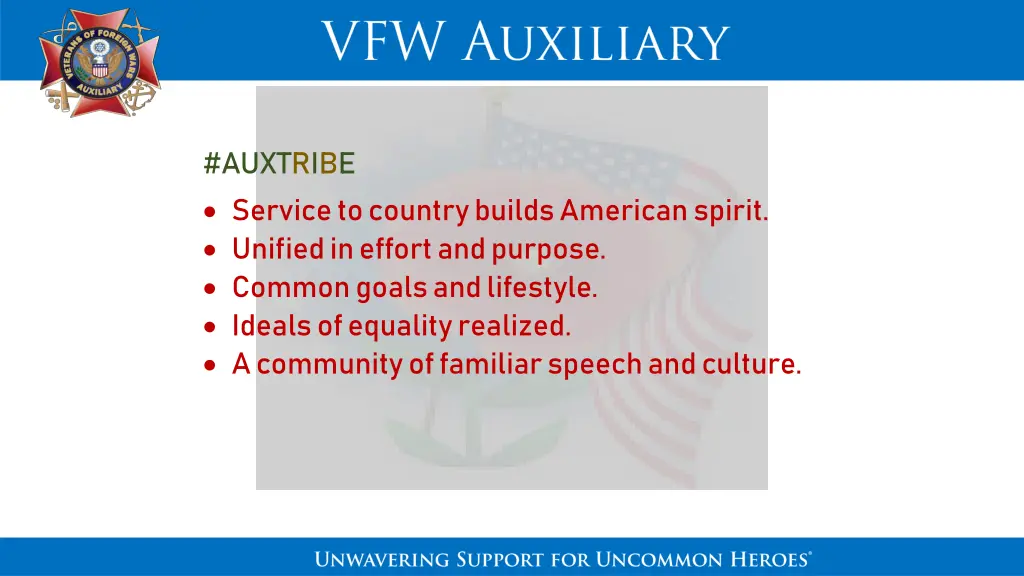 auxtribe service to country builds american