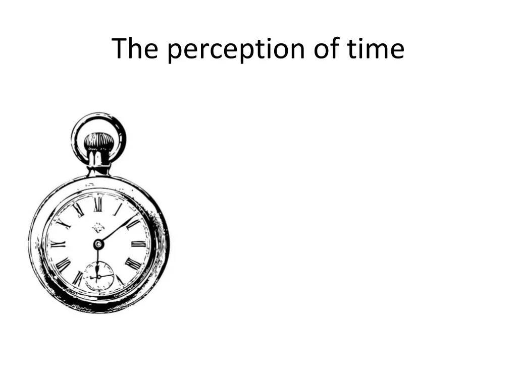 the perception of time