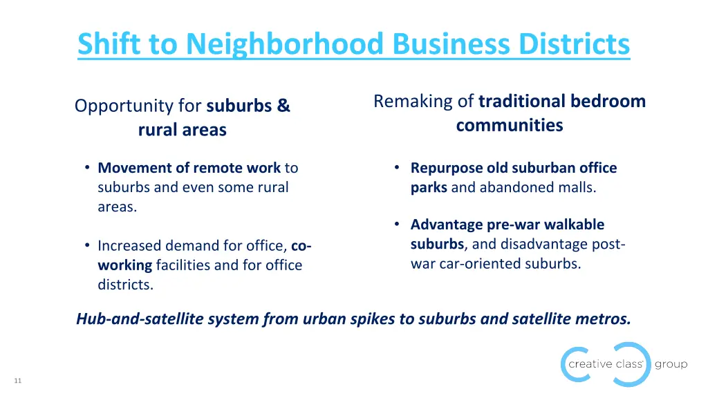 shift to neighborhood business districts