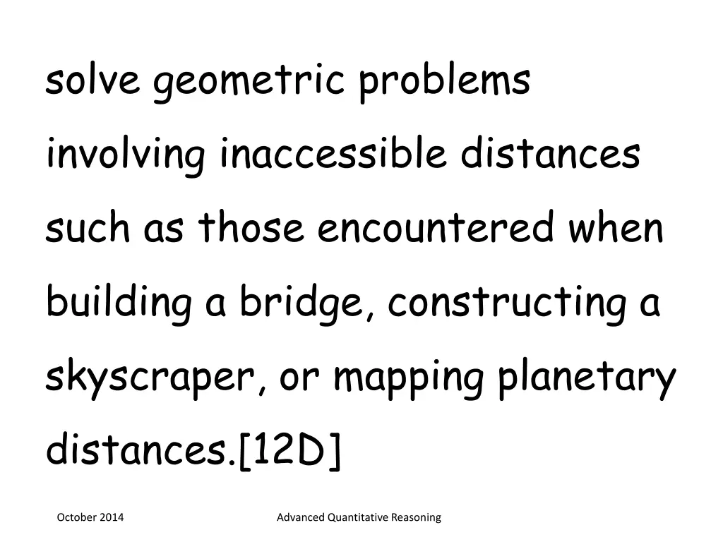 solve geometric problems involving inaccessible