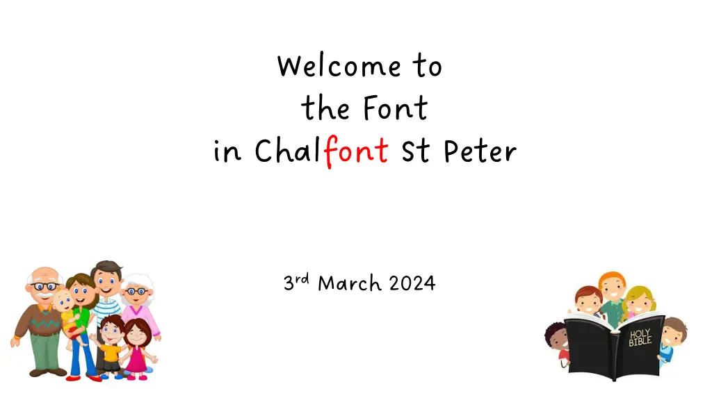 welcome to the font in chalfont st peter