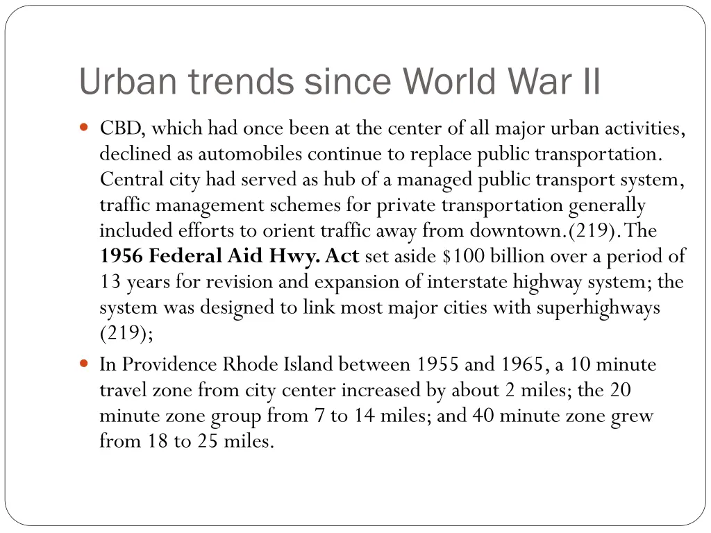 urban trends since world war ii 1