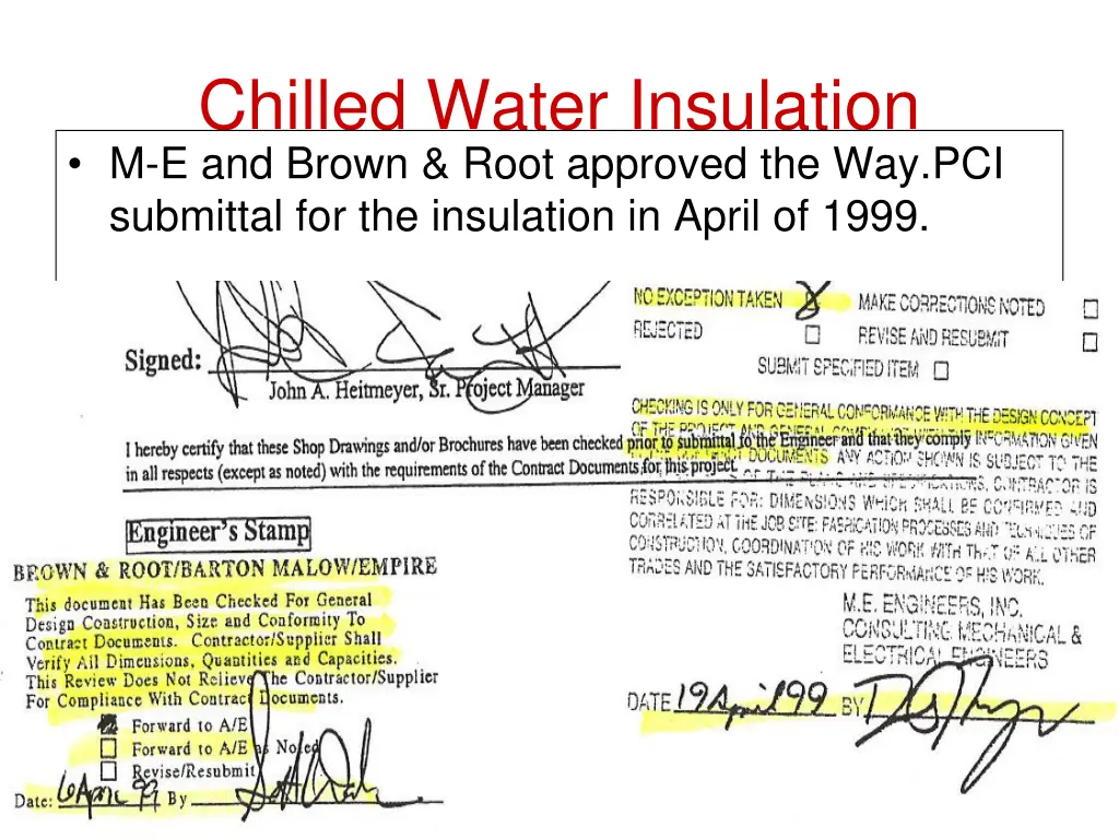 chilled water insulation m e and brown root