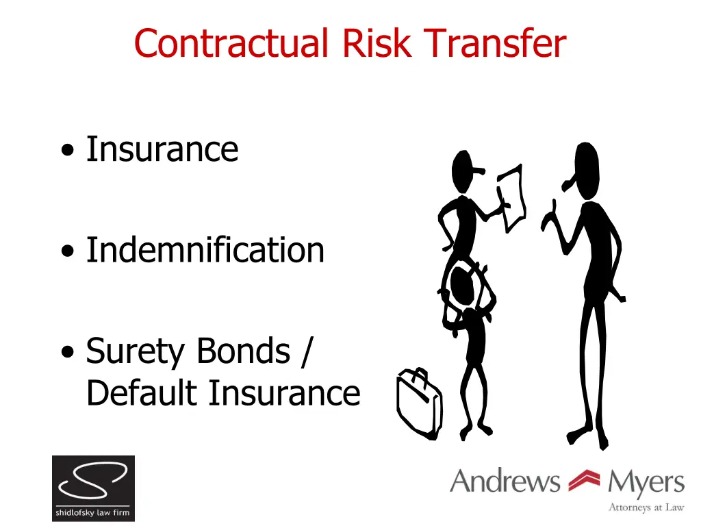 contractual risk transfer