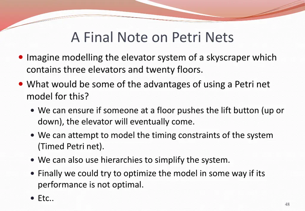 a final note on petri nets 1