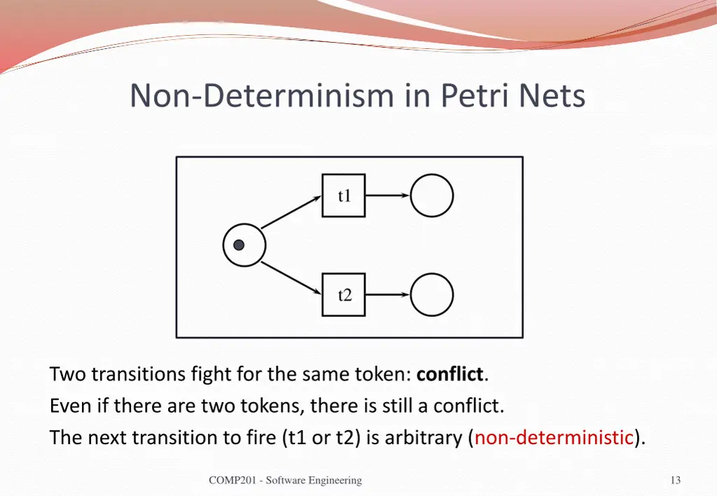 non determinism in petri nets