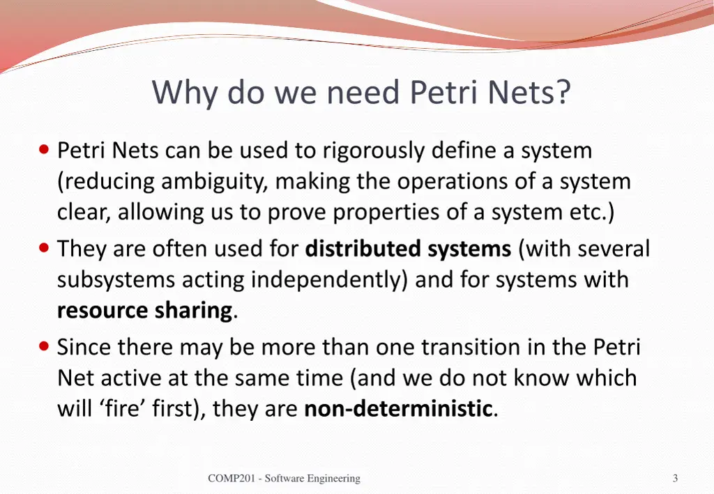 why do we need petri nets