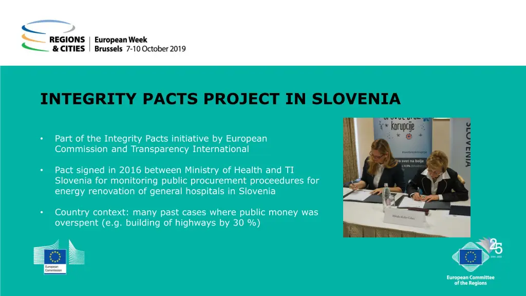 integrity pacts project in slovenia