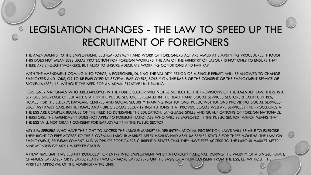 legislation changes the law to speed