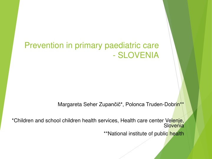 prevention in primary paediatric care