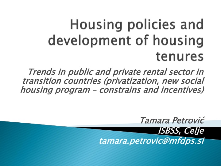 trends in public and private rental sector