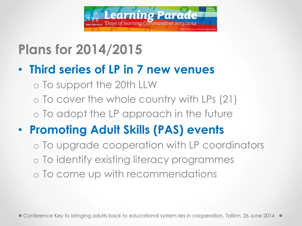 plans for 2014 2015 third series