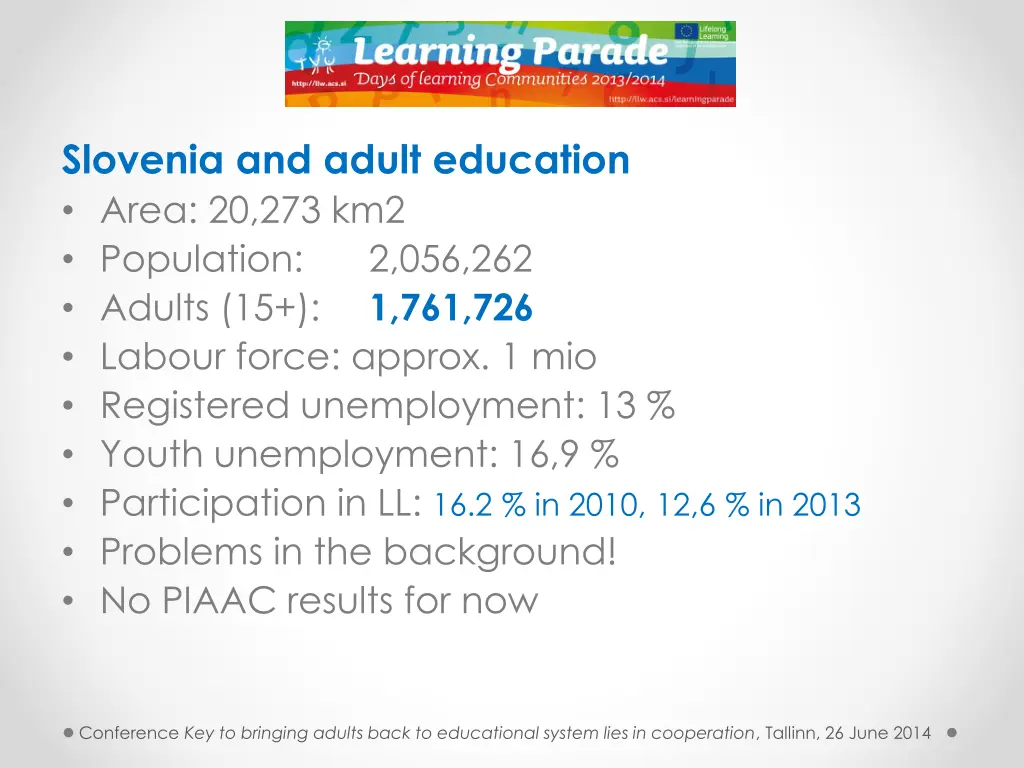 slovenia and adult education area