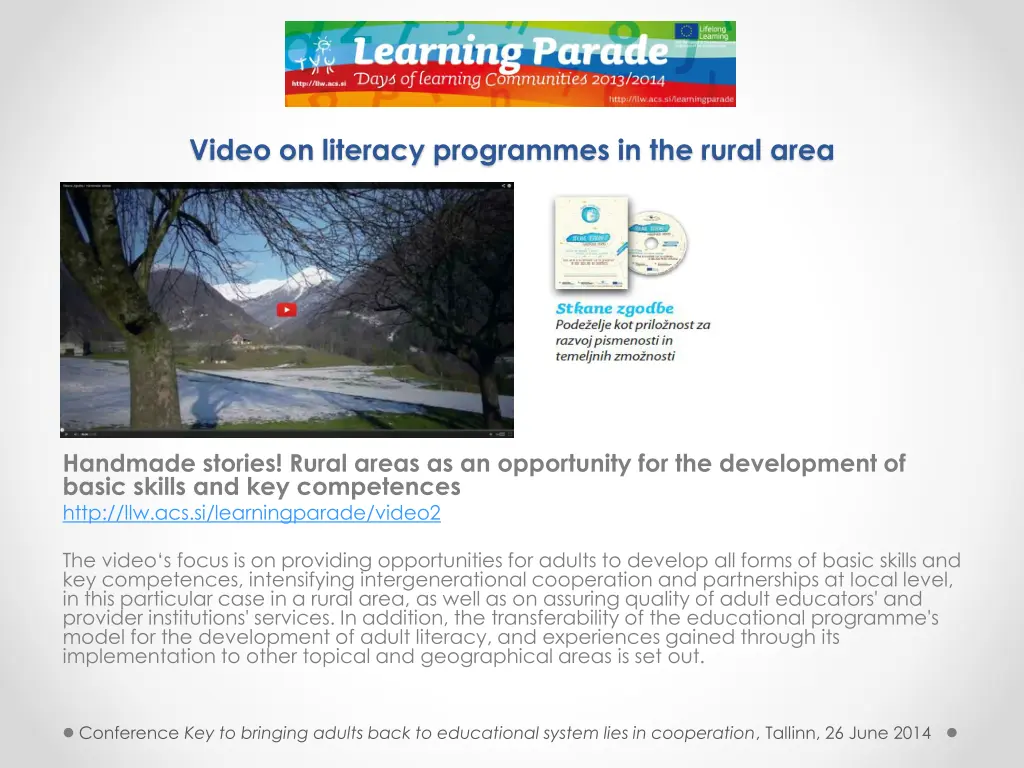 video on literacy programmes in the rural area