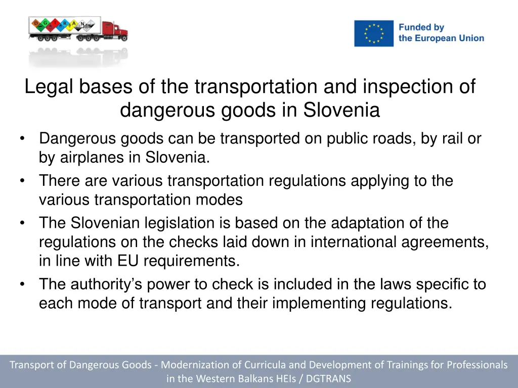 legal bases of the transportation and inspection 1