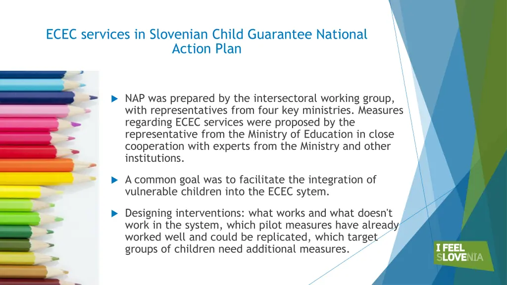 ecec services in slovenian child guarantee