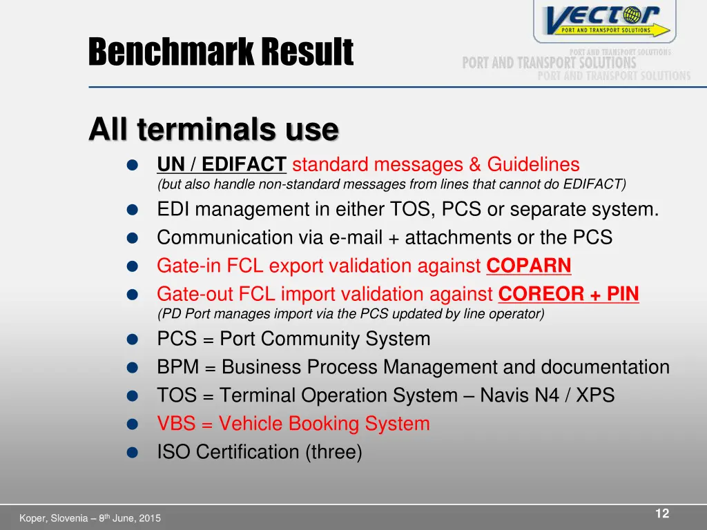 benchmark result